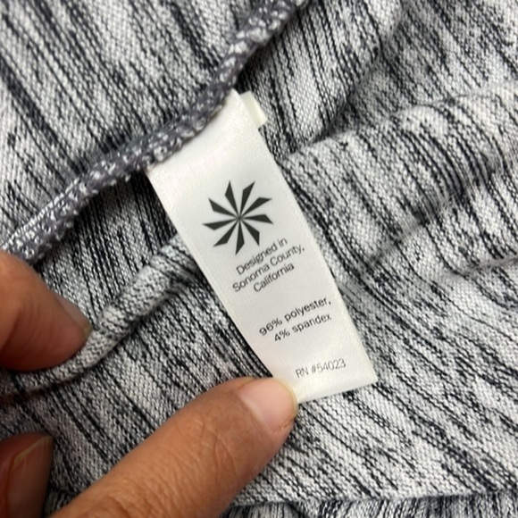 Athleta Blissful Balance Zip Up Heather Gray Hooded‎ Vest Open Back Size S - Picture 12 of 12